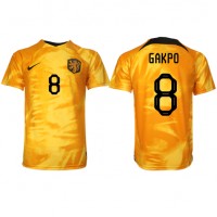 Niederlande Cody Gakpo #8 Fußballbekleidung Heimtrikot WM 2022 Kurzarm